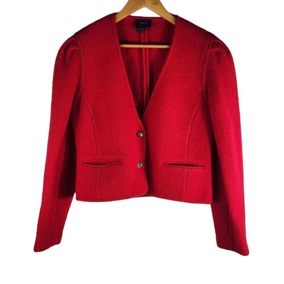 ALLEN LOLLY Vintage Pure Virgin WOOL Button Jacket Blazer - Picture 1 of 9